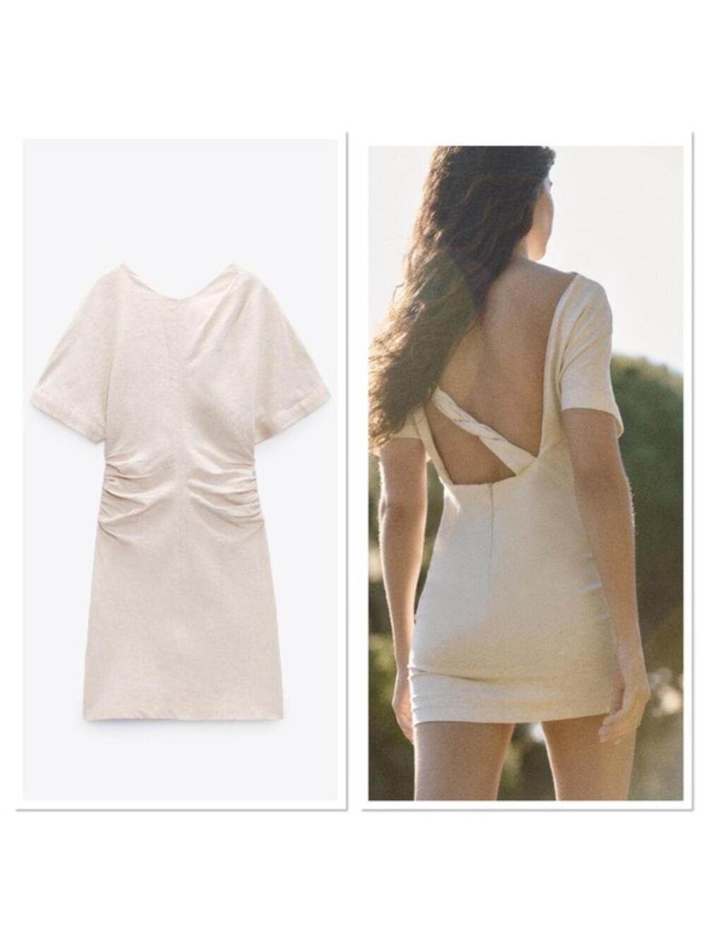 Zara Linen Mini Dress